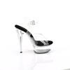 Pleaser - EXCITE608 Sandale à bride à la cheville - Noir/Transparent Product image